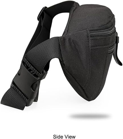 Entchin Crossbody Fanny Pack for Women Men,2-Zipper Pockets Small Belt bag,Lightweight Waist Back Pack (Black) in Kuwait