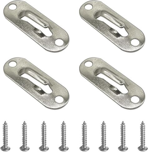 قوس قضيب الستار ، حامل قضيب الستار مع حزمة المسمار (ل 5/16 "قضيب الستار) ، 4pcs ، النيكل in Kuwait