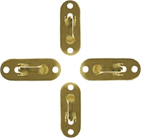 قوس قضيب الستار ، حامل قضيب الستار مع حزمة المسمار (ل 5/16 "قضيب الستار) ، 4pcs ، النيكل in Kuwait