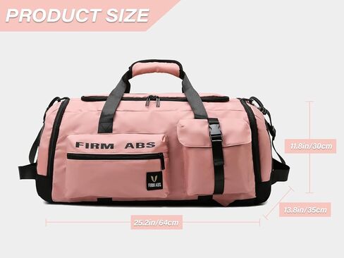 3 in 1 Gym Bag for Women, 65L Large Capacity Travel Duffle Bags Convertible Backpack Weekender Overnight Bag with Shoes Compartment and Dry and Wet Separation in Saudi Arabia