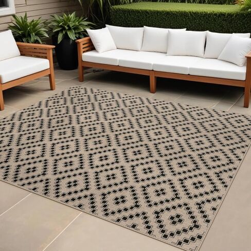 Easy Jute Checkered Entryway Rug, 2x3 Black Modern Indoor Outdoor Doormat, Washable Non-Slip Small Kitchen Rug Farmhouse Checkerboard Throw Rugs for Entrance Bedroom Bathroom in Saudi Arabia