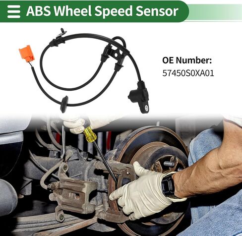 Motoforti ABS Speed ​​Seven Senor ABS Sensor Sensor Anti-Lock Sensor for Honda Odyssey USA Build in Saudi Arabia