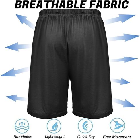 visesunny Mens Pajama Shorts Soft Sleep Pants Breathable Summer Cool Lounge Sleepwear with Pockets S-XXL in Saudi Arabia