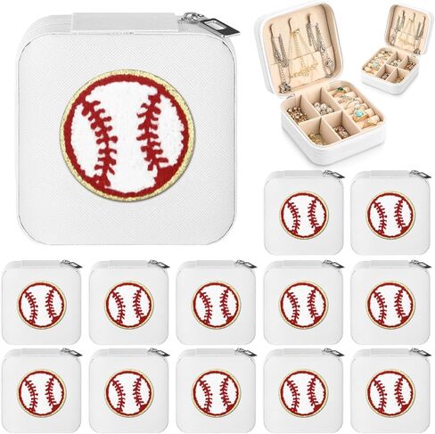 Leinuosen 12 Pack Softball Gifts Case Jewelry for Women ، Gifts Night Night Gifts ، Chenille Jewelry Box for Team ، Trea in Kuwait