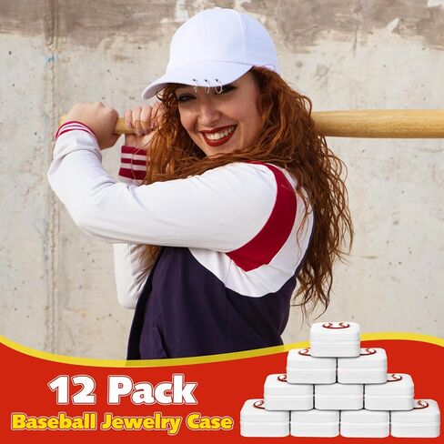 Leinuosen 12 Pack Softball Gifts Case Jewelry for Women ، Gifts Night Night Gifts ، Chenille Jewelry Box for Team ، Trea in Kuwait