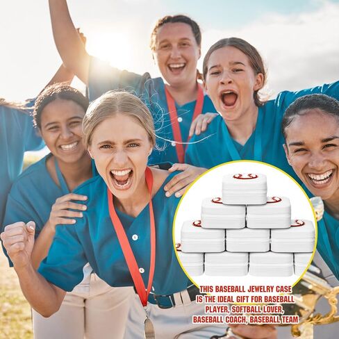 Leinuosen 12 Pack Softball Gifts Case Jewelry for Women ، Gifts Night Night Gifts ، Chenille Jewelry Box for Team ، Trea in Kuwait