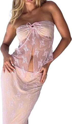 مجموعة تنورة من قطعتين من قطعة من قطعتين بلا أكمام بدون حمال in Kuwait