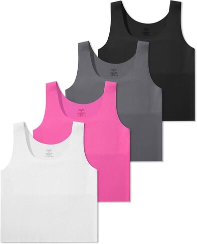 Salia Girl Training Starter Bras for Kids 7-12 Seamless Bras Tank Sports Bra 8-10 No Pads ، طبقة مزدوجة على الصدر in Kuwait