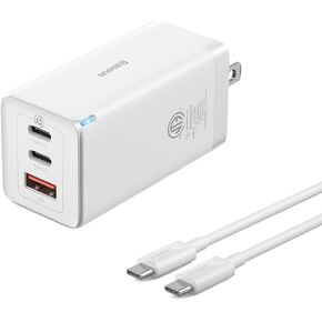 Baseus USB C Charger 40W, Dual USB C Wall Charger, 2-Port 20W PD Fast Charger Block Compact for MacBook Pro/iPhone 14/13/12/11 Pro Max/XS/XR, Samsung Galaxy, Pixel 4/3, iPad, AirPods, iWatch, Black