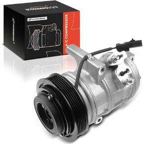 A-Premium A/C Compressor with Clutch Compatible with Chrysler 300 Dodge Charger 2.7L 2006-2010, Magnum 2.7L 2006-2008, 10S17C Style, 6 Grooves