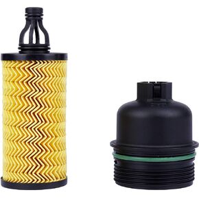 ONER Oil Filter and Oil Filter Housing Cap Assembly, Fit for 2014-2019 Maserati Ghibli V6 3.0L,2014-2019 Maserati Quattroporte V6 3.0L,2017-2019 Maserati Lavante V6 3.0L,Replaces# 311401, 298939,