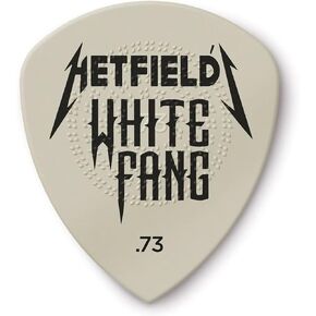 JIM DUNLOP Hetfield's White Fang Custom Flow .73mm Guitar Picks, 24 Pack (PH122R073)