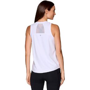 RBX Active Women's Workout Top with Breathable Mesh Panels, Quick Drying Gym Running Tank Top with Plus Sizes