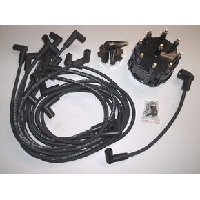 Mercruiser Thunderbolt V8 Distributor Cap Rotor Spark Plug Wires KIT Set 5.0 5.7 7.4 8.2 350