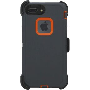 Hand-e Cover for Apple iPhone 8 Plus/iPhone 7 Plus (5.5") Triple Layer Protective Defender Case with Screen Protector, Belt Clip, Holster, Kickstand/Shock Proof, Drop Proof – Black in Kuwait