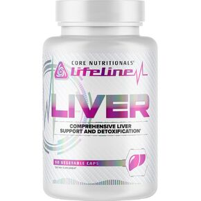 Core Nutritionals Lifeline Liver Comprehensive Liver Support and Detoxification, 90 Capsules