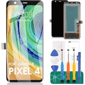 OLED for Google Pixel 4 LCD Screen Replacement for Google Pixel 4 Display Repair Kits for Google Pixel 4 Touch Screen Digitizer Assembly Replacement G020M G020I GA01188-US GA01187-US GA01189-US