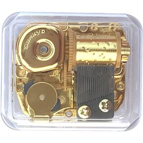 Clear Acrylic Wind up Music Box with Sankyo Musical Movement (60 Tunes Option) (Beauty and The Beast)