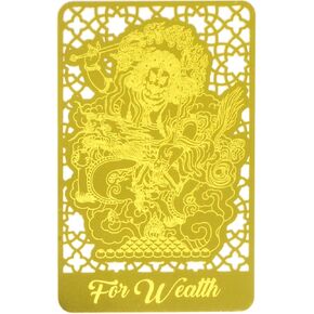 Feng Shui Wealth Talisman Gold Amulet Card