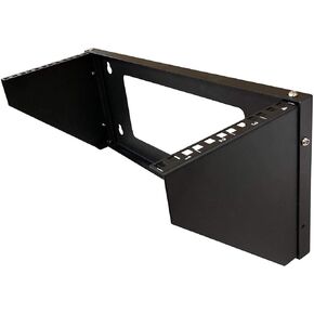 Wall Mount Rack 6U Vertical & Horizontal Rack 19Inch Wall Mountable Server Rack Heavy Duty Max Load 66-150 LBS Network Open Rack for Patch Panel/Data/AV/IT/Computer & Studio Equipment (6U)