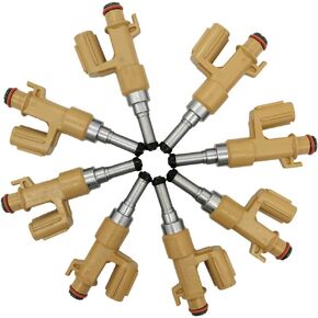 8Pcs FJ1054 23250-0S020 Fuel Injectors 12 Holes Nozzle Engine for Lexus GX460 4.6L LX570 5.7L, Toyota Land Cruiser 5.7L Sequoia Tundra 4.6L 5.7L 232500S020, 842-12349, 58162N
