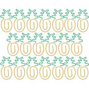 Paper Clips, 20pcs Pineapple Design Paper Clips Bookmarks Cute Paper Clips Small Paperclips for Office School Paper Files Organizing