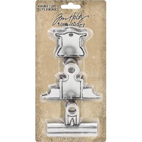 Tim Holtz, Advantus Vintage Metal Clips, silver