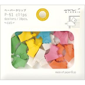 Midori Paper Clips, Animal Cat, 18 Pieces (43298006)