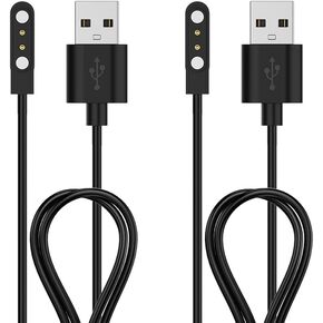 2Pcs Charger Compatible with YAMAY SW021 Willful SW023 SW025 Letsfit ID205L LETSCOM ID205G ID205S ID206 Lintelek ID205U ID216 - Smartwatch Magnetic USB Charging Cable