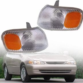 2-Pack Turn Signal Lights Park Signal Corner Marker Lights Replacement for 1998-2000 Corolla TO2520150, TO2521150
