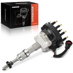 A-Premium Ignition Distributor with Cap and Rotor Compatible with Ford F-250 1988-1996, F-250 HD, F-350, F-53 Motorhome Chassis, F-600, F-700, F-800, F-Super Duty, E-250 E-350 Econoline Club Wagon