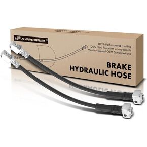 A-Premium Rear Brake Hydraulic Hose Compatible with Chevy, Buick, GMC, Isuzu and Saab Models - Trailblazer, Trailblazer EXT, Rainier, Envoy, Envoy XL, Ascender, 9-7x - Replace# 8158772970, Pack of 2