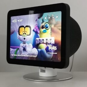 Aluminium Stand for All-New Echo Show 8 (3rd Gen, 2023 Release) | Echo Show 8 (2nd Gen, 2021 Release) | Echo Show 8, Tilt + Swivel Stand， Eight Powerful Magnets Hold onto Echo Show 8 Black