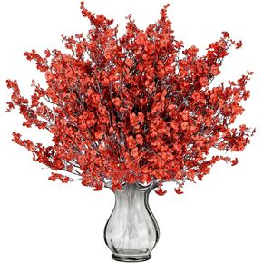 Sggvecsy 15 Pcs Babys Breath Artificial Flowers Gypsophila Bouquets Bulk Real Touch Fake Silk Flowers for Home Wedding DIY Floral Arrangement Kitchen Table Centerpiece Decoration (Blue with Purple)