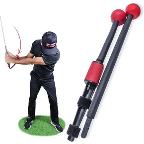 V2 Training Aid - Reinforces Short Game & Full Swing Takeaway, Club Path, Club Face, Lag, Impact, Release - Flexible Training Rods For Custom Settings That Can Shape Into Other Aids