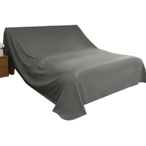 LiveGo Furniture Dust Cover Cloth Sofa Cover Dustproof Cloth Bed Cover Cabinet Cover Cloth Home Dust Block Ash Cover Home (Dark Grey, 240cm x 350cm(94x137in)) in Kuwait