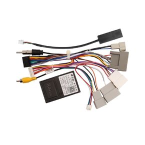 16PIN Car Radio Wire Harness with Canbus Adapter for for Honda CRV 2012 2013 2014 2.4L Support Steering Wheel Controls, Factory Backup Camera for Aftermarket Android Stereo Head Unit