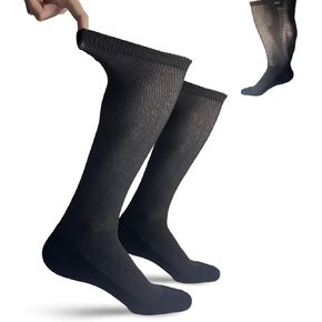 Non-Binding Diabetic Socks, Bamboo Diabetic Socks, Neuropathy Socks, Extra Wide Socks for Swollen Feet