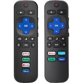 Replacement for TCL-Roku-TV-Remote-Control,for TCL Roku for Hisense Roku for Onn Roku Series Smart TVs(NOT for Roku Stick and Box)【Pack of 2】