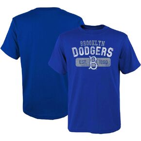OuterStuff MLB Kids Youth 8-20 Cooperstown Distressed Throwback Logo Team T-Shirt