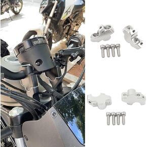 Rebel 1100 Accessories, Motorcycle Handlebar Risers for H-onda Rebel CMX 1100 Rebel1100 CMX1100 2021 2022 2023 2024 Riser Up Backs Moves Bracket Kit Handle Bar Riser Mount Clamp Adapter (Black)
