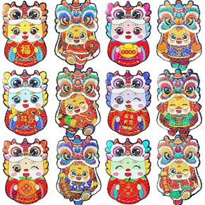 18 Pcs Red Envelopes Chinese New Year 2024 Cute Dragon Shape Red Envelope Lunar New Year Hong Bao Red Pocket Lucky Money Envelopes Cash For Gifts Spring Festival Set1