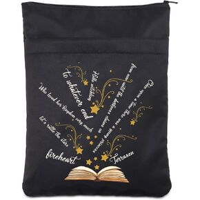 MAOFAED Hello Witchling Terrasen Book Sleeve Book Lover Gift Fantasy Novel Gift Zipper Book Protector (to Whatever booksl)