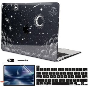 Compatible with 2022 M2 MacBook Pro 13 Inch Case 2021 2022 M1 A2338 A2251 A2289 Cover, Plastic Hard Shell Case & Keyboard Cover for Mac Pro 13 Touch Bar & Touch ID, Abstract Shape Graffiti