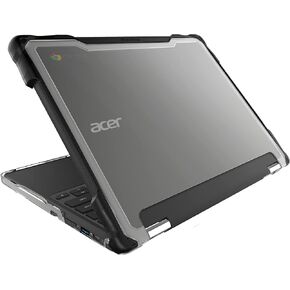 Gumdrop SlimTech Laptop Case Fits Acer Chromebook Spin 512/R853T (2in1) Designed for K-12 Students, Teachers and Classrooms–Drop Tested, Rugged, Shockproof Bumpers for Reliable Device Protection–Black
