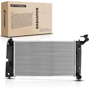 A-Premium Engine Coolant Radiator Assembly with Transmission Oil Cooler Compatible with Toyota Corolla, Matrix & Pontiac Vibe 2003 2004 2005 2006 2007 2008, L4 1.8L, Replace# 164000D230