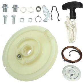 X AUTOHAUX Recoil Pull Cord Starter Kit for Polaris Sportsman Trail-Blazer Xpedition Magnum Scrambler Rebuild Recoil Starter Wheel Assembly w/Return Spring Pull Rope Bushings 519-CRS2223A