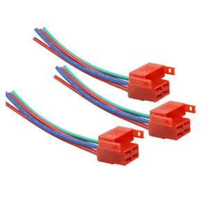 Wai Danie 3Pcs 4-Way Starter Solenoid Relay Electrical Connector Harness Plug Compatible with Honda CBR600 CBR900 CBR929 CBR954 CBR1100XX VTR F2 F3- R