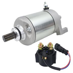 Starter & Relay for Polaris Predator 500 2003-2006, 3088069 18647 57-2730 410-54075 SMU0282, 500 Predator Starter 2003 2004 2005 2006, Replacement for Polaris Predator 500 Starter 2003-2006