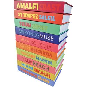 Preppy مكتب كتاب ديكور الرف وهمية فو الأزياء كتاب 10PCS فتاة جوز الهند الجمالية الدنماركية الباستيل Beachy الزينة الملونة غرفة ديكور الكتب الزخرفية ديكورات المنزل Preppy الاشياء غير تقليدي in Kuwait